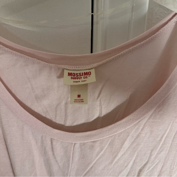 Light Blush Pink Ruffle Sleeve Top Blouse Target Medium Soft Flowy Tie Cropped - Picture 11 of 12